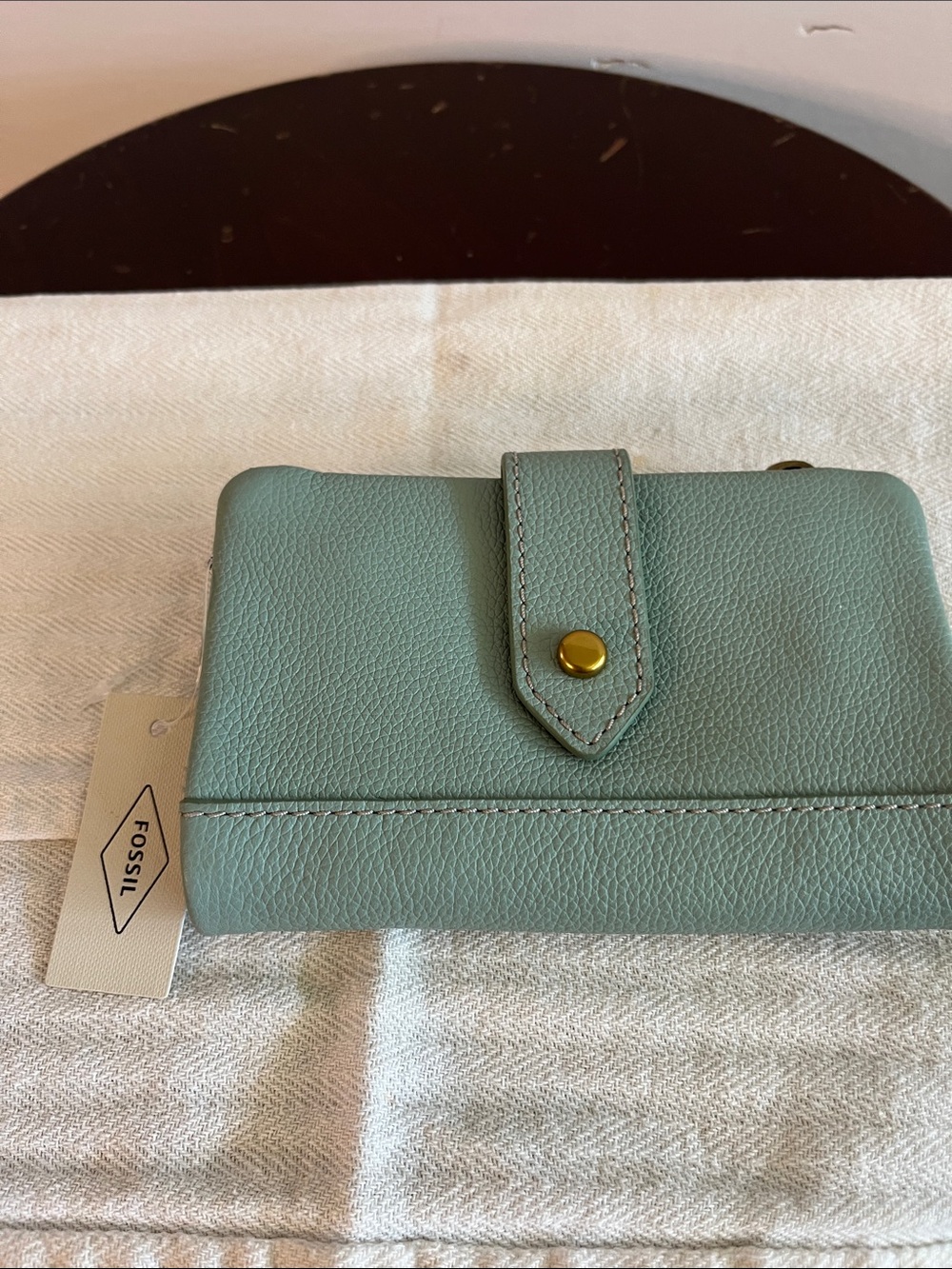 Fossil wallet Lanier multi function leather in sea glass